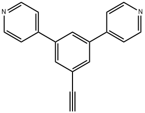 5-乙炔基-1,3-(4-吡啶基)苯 结构式