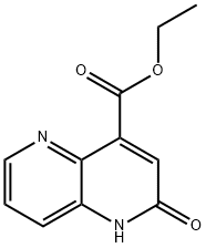 1,5-Naphthyridine-4-carboxylic acid, 1,2-dihydro-2-oxo-, ethyl ester 结构式