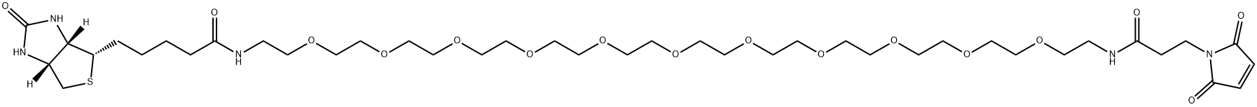 Biotin-PEG11-Mal 结构式