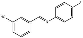 Phenol, 3-[(E)-[(4-fluorophenyl)imino]methyl]- 结构式