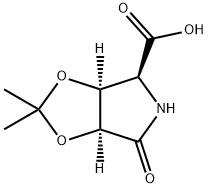 4H-1,3-二氧杂[4,5-C]吡咯-4-羧酸, TETRAHYDRO-2,2-二甲基-6-氧代-, (3AS,4S,6AS)- 结构式