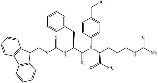 Fmoc-Phe-Cit-PAB 结构式