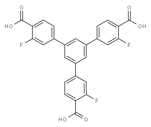 5'-(4-carboxy-3-fluorophenyl)-3,3''-difluoro-[1,1':3',1''-terphenyl]-4,4''-dicarboxylic acid 1660960-35-9 结构式