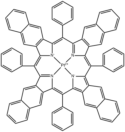 四苯基-四萘并卟啉 结构式