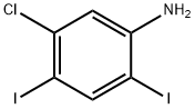 5-chloro-2,4-diiodo-aniline 结构式