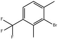 2-溴-1,3-二甲基-4-(三氟甲基)苯 结构式