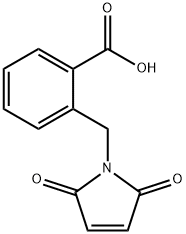 Benzoic acid, 2-[(2,5-dihydro-2,5-dioxo-1H-pyrrol-1-yl)methyl]- 结构式