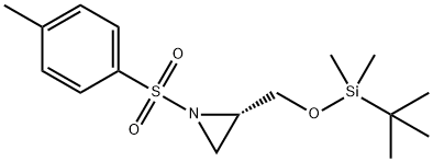 (S)-2-(((叔-丁基二甲基甲硅烷基)氧代)甲基)-1-甲苯磺酰吖丙啶 结构式