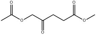 Pentanoic acid, 5-(acetyloxy)-4-oxo-, methyl ester 结构式