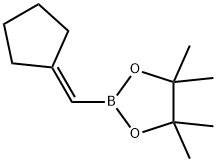 1,3,2-Dioxaborolane, 2-(cyclopentylidenemethyl)-4,4,5,5-tetramethyl- 结构式