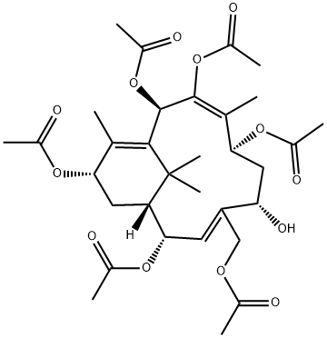 中国紫杉三烯甲素 结构式