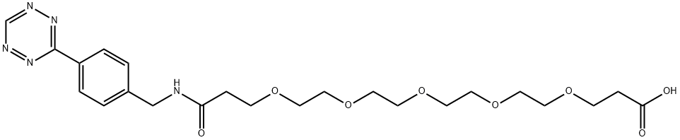 TETRAZINE-PEG5-COOH 结构式