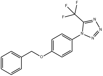 1-(4-(苄氧基)苯基)-5-(三氟甲基)-1H-四唑 结构式