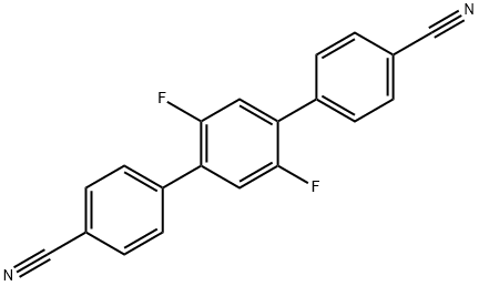 2,5-DIFLUORO-[1,1:4,1"-TERPHENYL]-4,4"-DICARBONITRILE 结构式