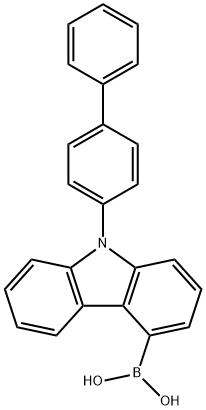 4-溴咔唑-联苯硼酸 结构式