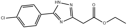 1H-1,2,4-Triazole-3-acetic acid, 5-(4-chlorophenyl)-, ethyl ester 结构式