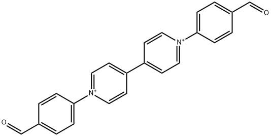 1,1'-BIS(4-FORMYLPHENYL)-[4,4'-BIPYRIDINE]-1,1'-DIIUM 结构式