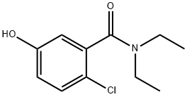 Benzamide, 2-chloro-N,N-diethyl-5-hydroxy- 结构式