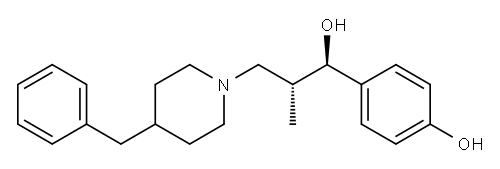 1-Piperidinepropanol, α-(4-hydroxyphenyl)-β-methyl-4-(phenylmethyl)-, (R*,R*)- 结构式