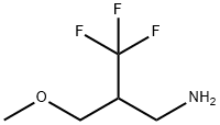 3,3,3-三氟-2-(甲氧基甲基)丙-1-胺 结构式