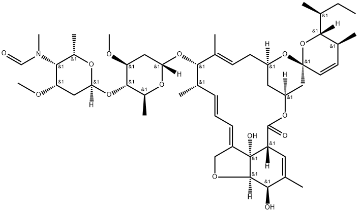 Emamectin metabolite(N-methylformyl amino type) 结构式