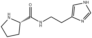 2-Pyrrolidinecarboxamide, N-[2-(1H-imidazol-4-yl)ethyl]-, (2S)- (9CI) 结构式