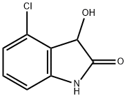 4-氯-3-羟基吲哚炔-2-酮 结构式