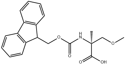 Fmoc-DL-aMeSer(Me)-OH 结构式