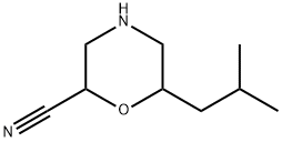 2-Morpholinecarbonitrile, 6-(2-methylpropyl)- 结构式