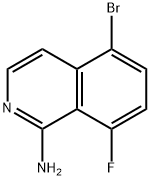 5-溴-8-氟异喹啉-1-胺 结构式