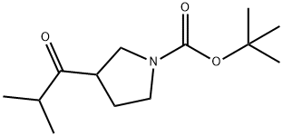 3-异丁酰基吡咯烷-1-羧酸叔丁酯 结构式