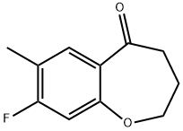 8-氟-7-甲基-3,4-二氢苯并[B]氧杂-5(2H)-酮 结构式