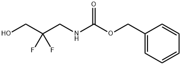 (2,2-二氟-3-羟丙基)氨基甲酸苄酯 结构式