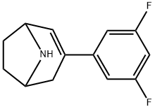 8-Azabicyclo[3.2.1]oct-2-ene, 3-(3,5-difluorophenyl)- 结构式