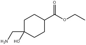 4-(氨基甲基)-4-羟基环己烷羧酸乙酯 结构式