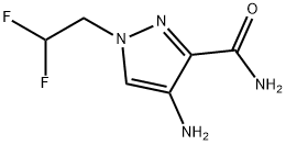 4-amino-1-(2,2-difluoroethyl)-1H-pyrazole-3-carboxamide 结构式