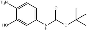 N-(4-氨基-3-羟基苯基)氨基甲酸叔丁酯 结构式