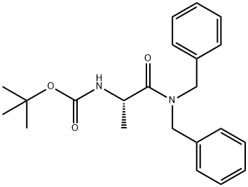 Carbamic acid, [2-[bis(phenylmethyl)amino]-1-methyl-2-oxoethyl]-, 1,1-dimethylethyl ester, (S)- (9CI) 结构式