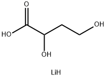 2,4-Dihydroxybutanoic Acid Lithium Salt 结构式