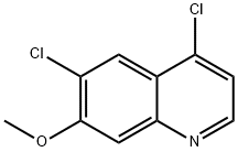 4,6-Dichloro-7-methoxyquinoline 结构式