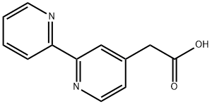 2,2'-联吡啶-4-乙酸 结构式