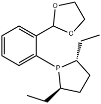 1,3-Dioxolane, 2-[2-[(2R,5R)-2,5-diethyl-1-phospholanyl]phenyl]- 结构式