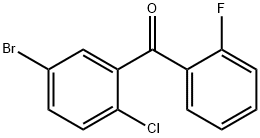 (5-Bromo-2-chlorophenyl)(2-fluorophenyl)methanone 结构式