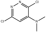 3,6-dichloro-N,N-dimethylpyridazin-4-amine 结构式