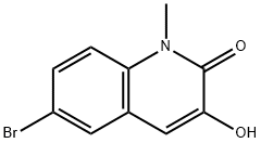 6-溴-3-羟基-1-甲基喹啉-2(1H)-酮 结构式