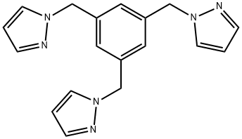 1,3,5-TRIS((1H-PYRAZOL-1-YL)METHYL)BENZENE 结构式