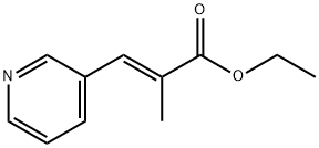 ethyl 2-methyl-3-(pyridin-3-yl)prop-2-enoate 结构式