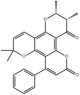 红厚壳（种）内酯 结构式