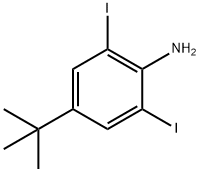 4-(叔丁基)-2,6-二碘苯胺 结构式