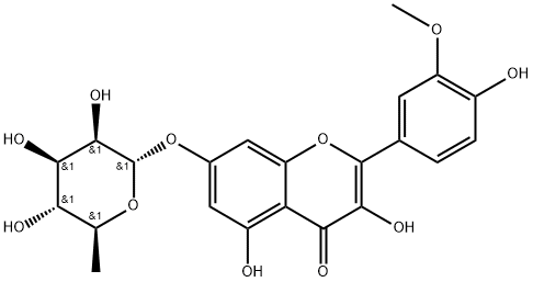 Isorhamnetin 7-O-α-L-rhamnoside 结构式